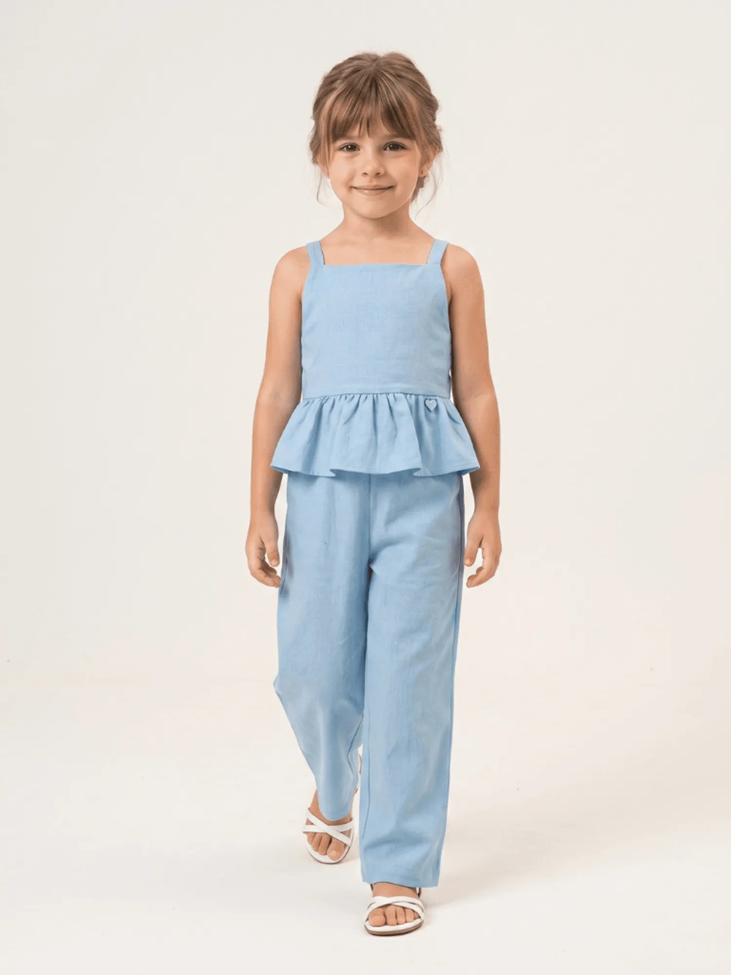 MACACÃO DEBORA LINHO AZUL N2
